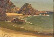 Lionel Walden Rocky Shore Spain oil painting artist